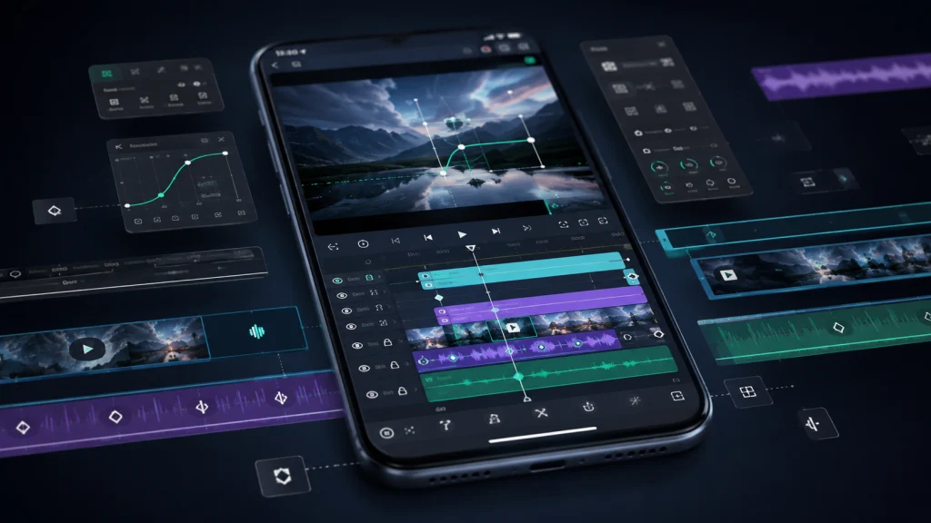  Alight Motion APK video editing interface on Android
