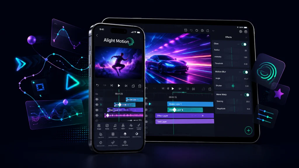 Alight Motion for iOS video editing app on iPhone and iPad