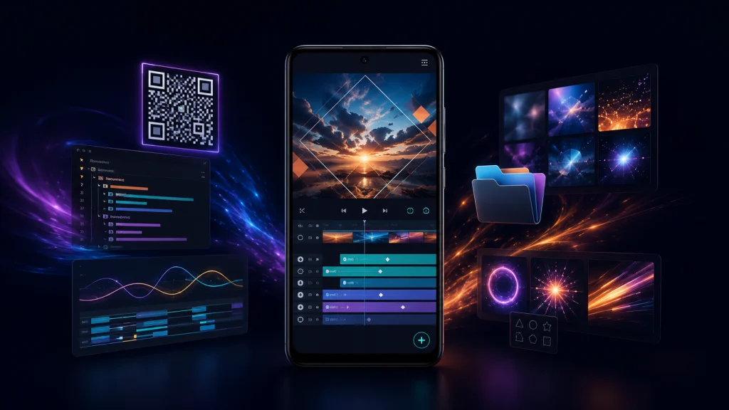 Alight Motion presets XML QR codes and video effects
