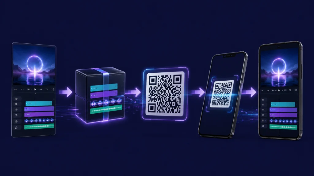 How Alight Motion QR codes work for project import